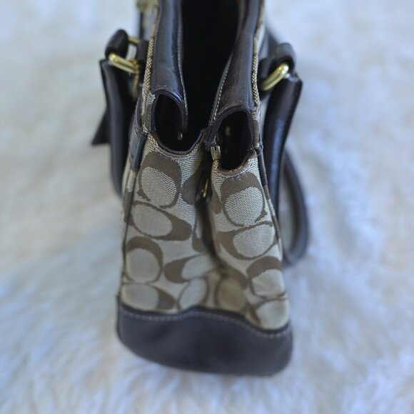 Vintage Brown Coach Hampton Signature Carry All Satchel G0771-11602 - Picture 7 of 7